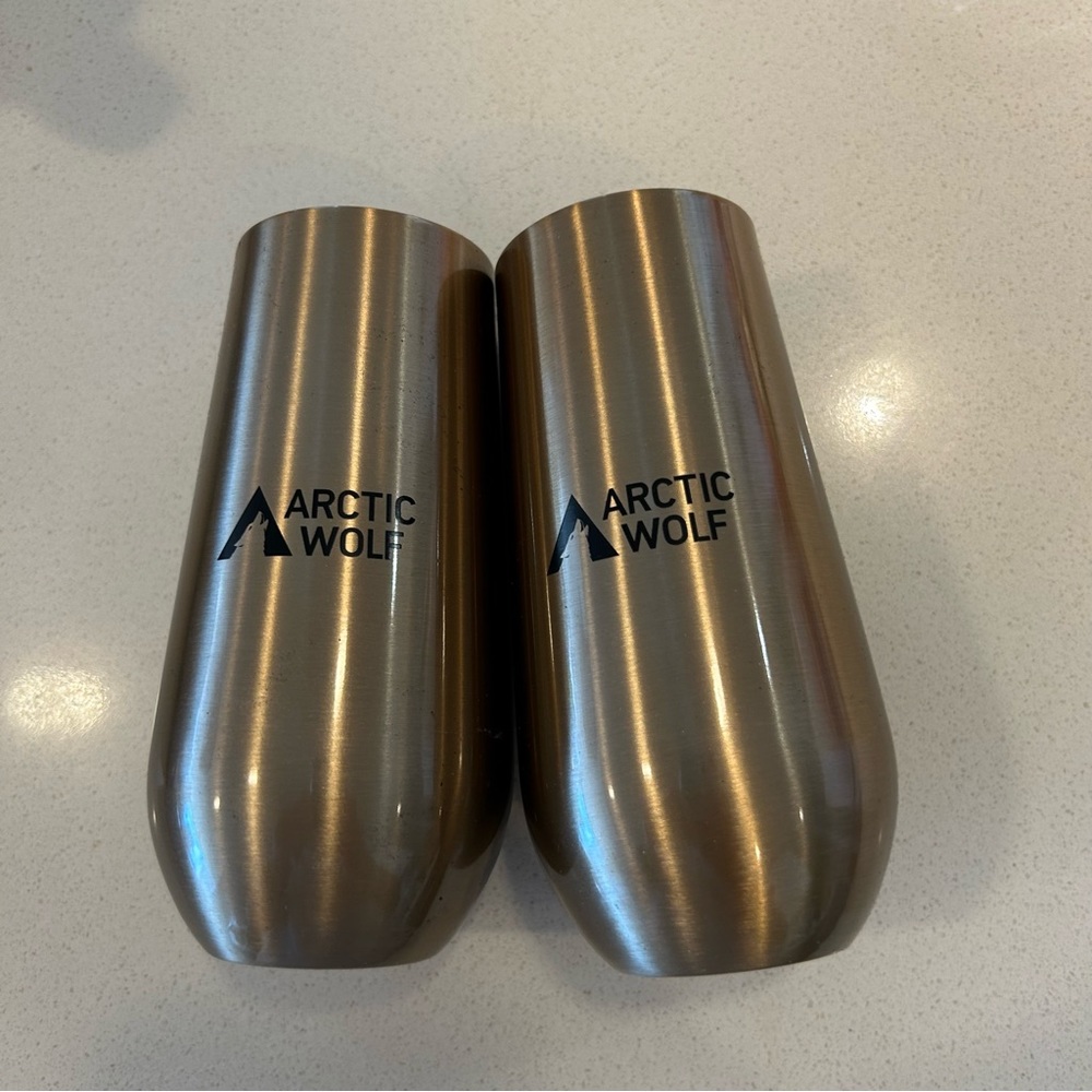 Set of 2 - Insulated Champagne Glasses
